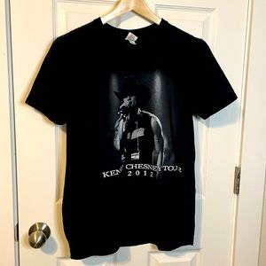 Gildan Kenny Chesney Tour 2012 black cotton band graphic tee sz M